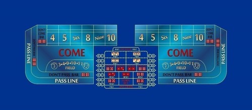 Craps table layout felt 10 - table,
