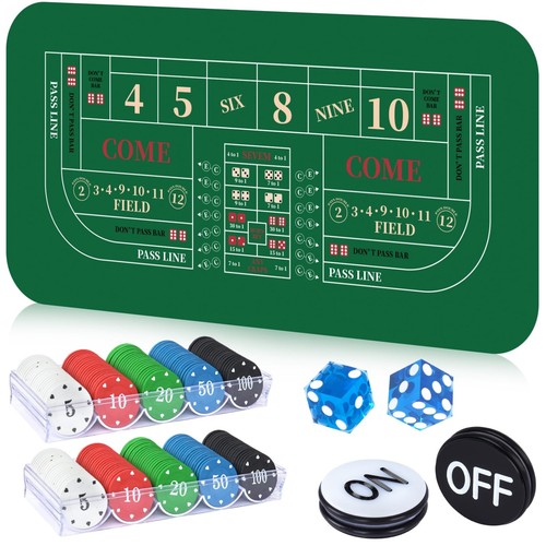Craps table top set - craps, set,