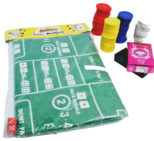 Craps blackjack felt layout - craps,